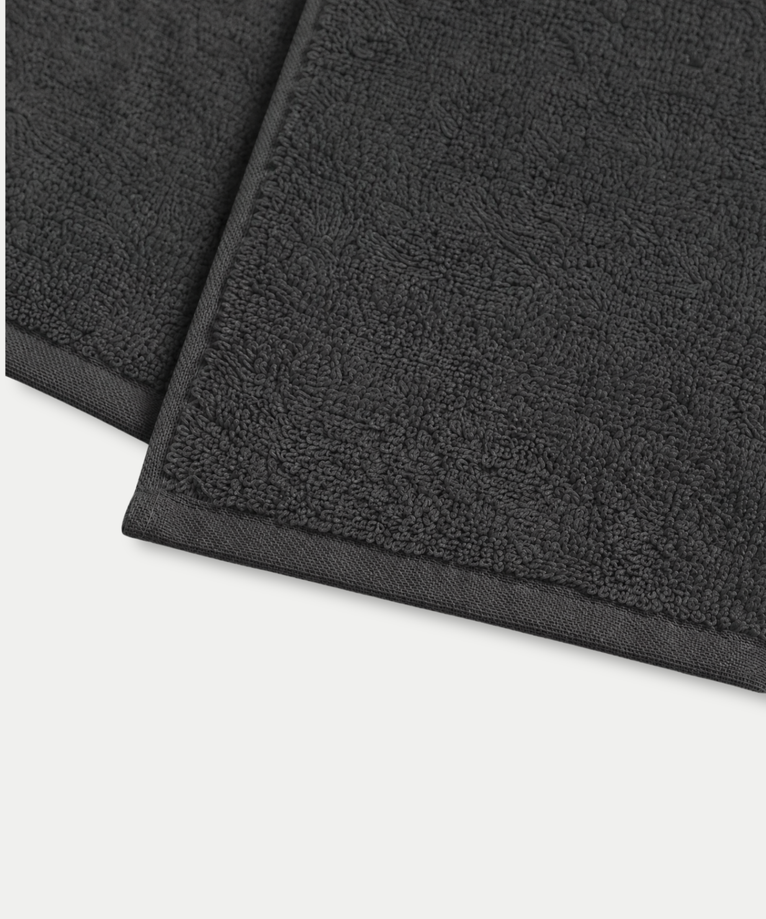 Guest towel zero-twist cotton 30x30 cm (4 pcs) | Anthracite
