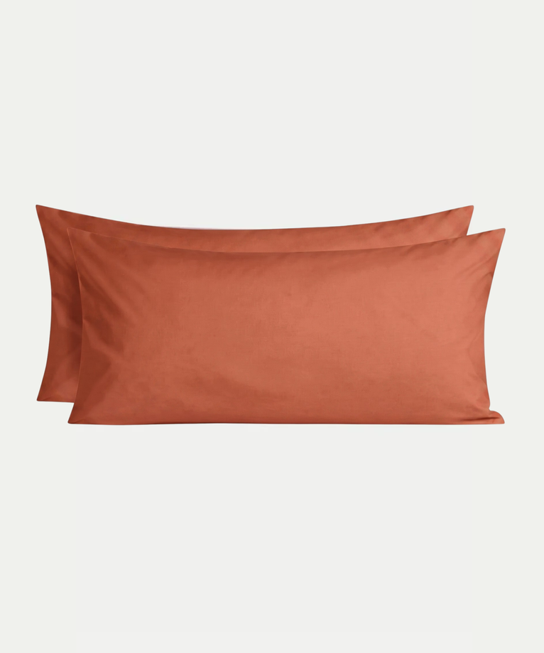 Set of 2 Pillowcases Egyptian Cotton 400TC Percale | Solterra