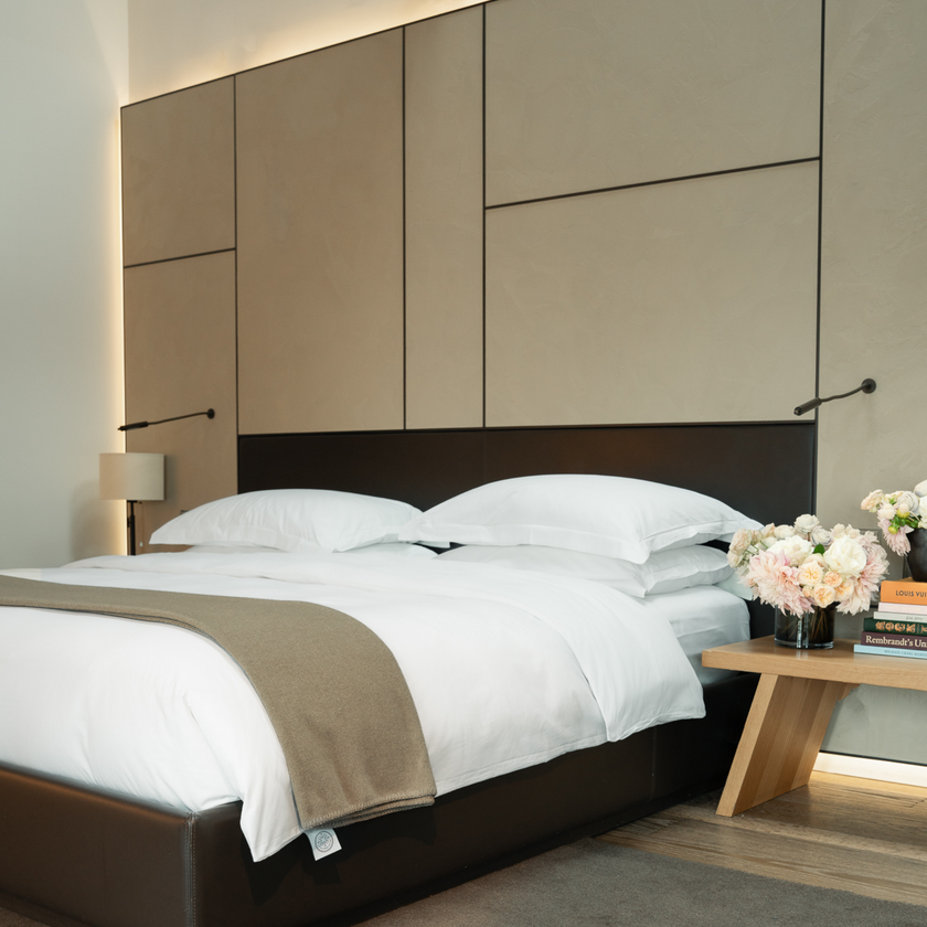 Conservatorium Hotel Duvet Cover Set Egyptian Cotton Percale 400TC | White