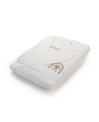 Bathrobe Waffle White Bathrobe Waffle White