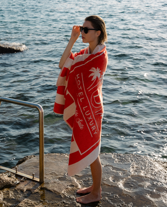 Hotel beach towel Tremezzo Orange Hotel beach towel Tremezzo Orange