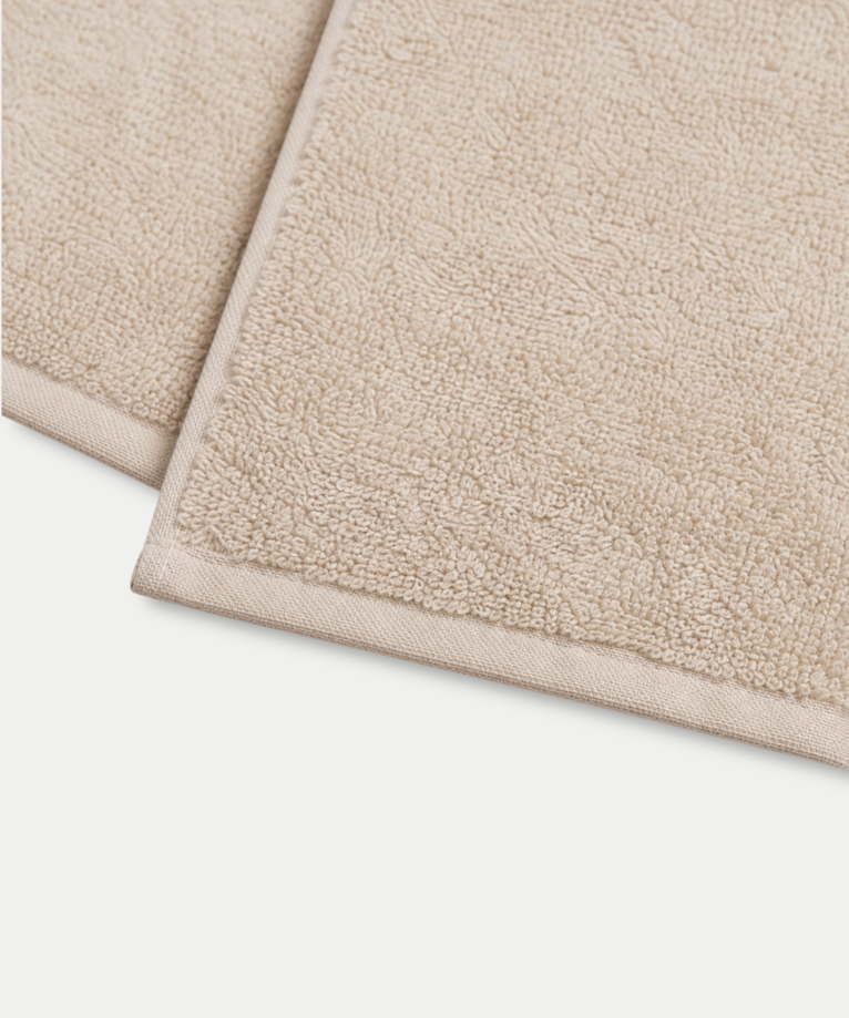 Guest towel zero-twist cotton 30x30 cm (4 pcs) | Latte