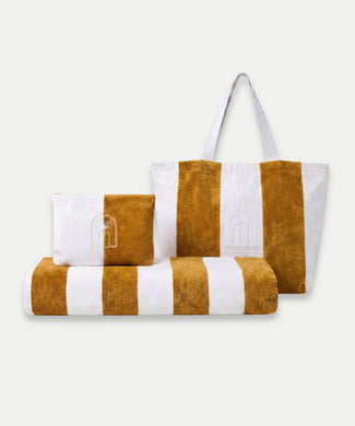 DOUXE Beach Essentials Set Mustard DOUXE Beach Essentials Set Mustard
