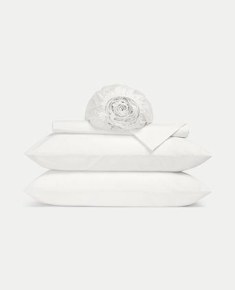 Dekbedovertrekset & Hoeslaken Percal Chalk White Dekbedovertrekset & Hoeslaken Percal Chalk White