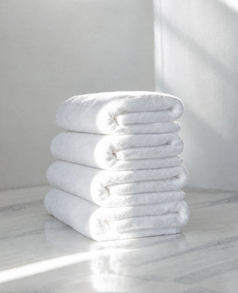 Handdoekset Essential (4 st.) | Wit Handdoekset Essential (4 st.) | Wit