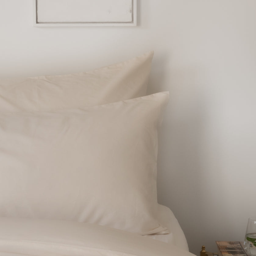 Pillowcase Egyptian Cotton Sateen 400 TC | Cream