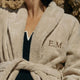 Bathrobe zero-twist cotton with embroidery | Pebble Beach