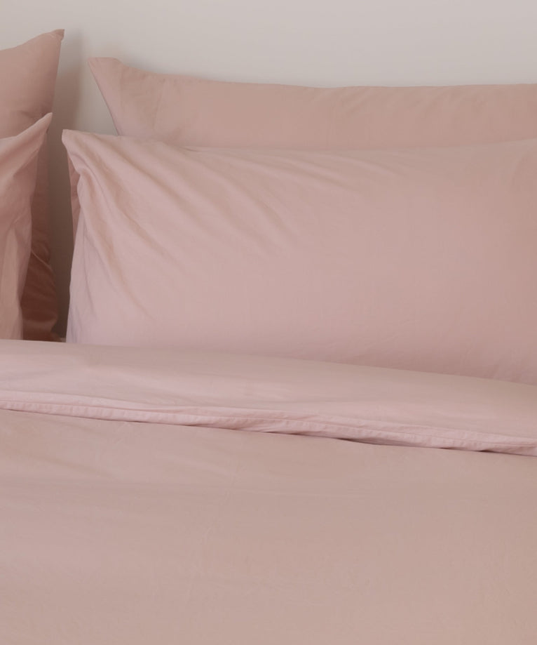 Kids Pillowcase Egyptian Cotton Percale 400TC Blush Pink - Petit Hôtel