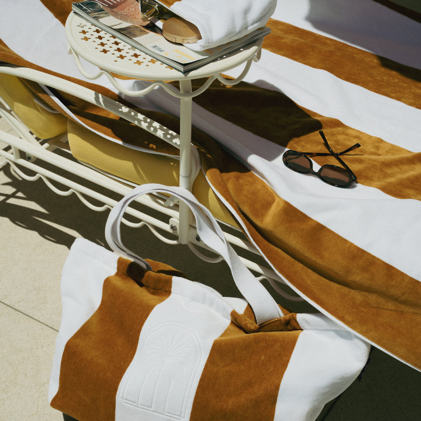 DOUXE Beach Bag Mustard