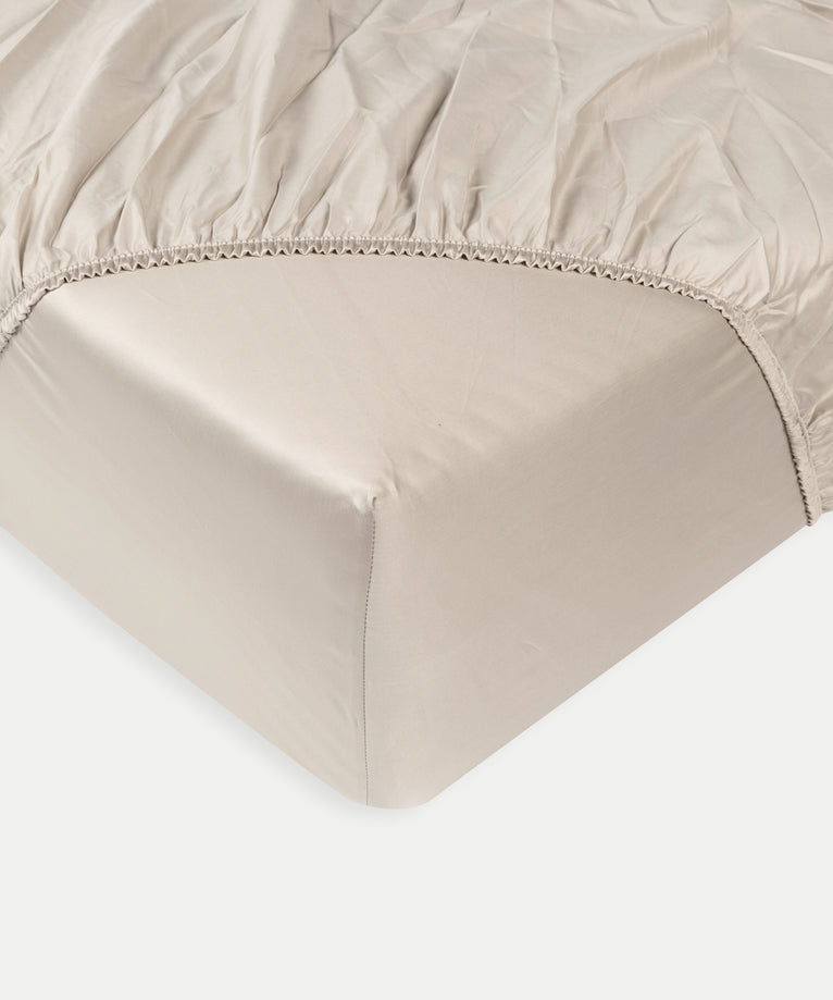 Fitted Sheet Egyptian Cotton Sateen 400TC | Champagne