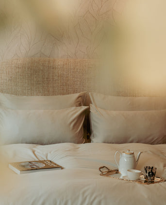 Duvet Cover Set Egyptian Cotton Sateen 400 TC | Champagne Duvet Cover Set Egyptian Cotton Sateen 400 TC | Champagne