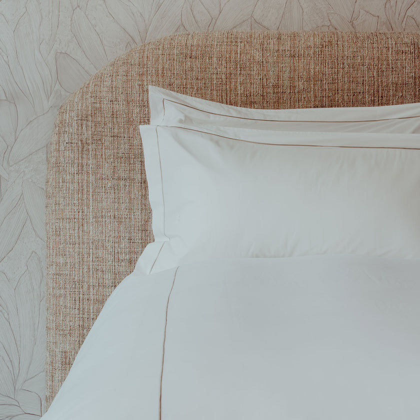 Duvet Cover Set Egyptian Cotton Percale 400 TC | Carmel