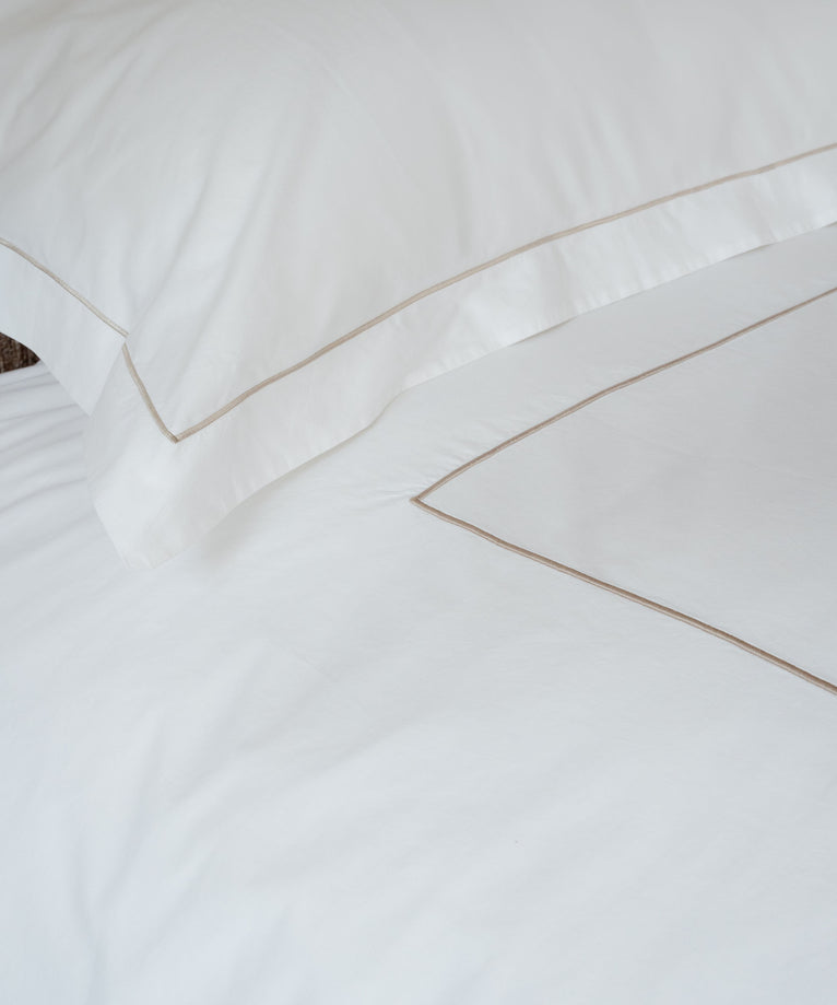 Duvet Cover Set Egyptian Cotton Percale 400 TC | Carmel