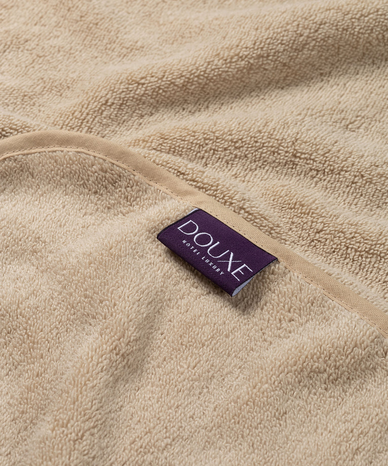 Baby Hooded Towel zero-twist cotton | Latte