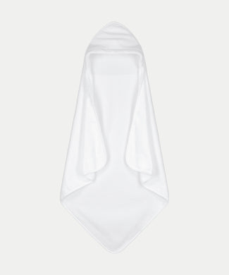 Baby Hooded Towel zero-twist cotton | White Baby Hooded Towel zero-twist cotton | White