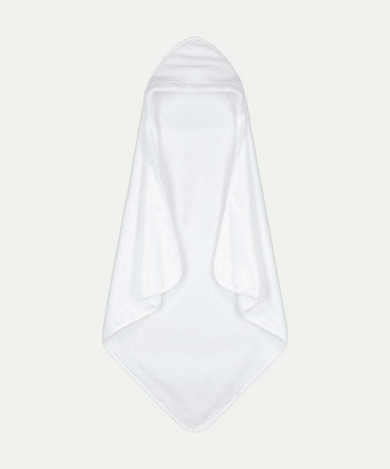 Baby Hooded Towel zero-twist cotton | White
