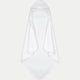 Baby Hooded Towel zero-twist cotton | White
