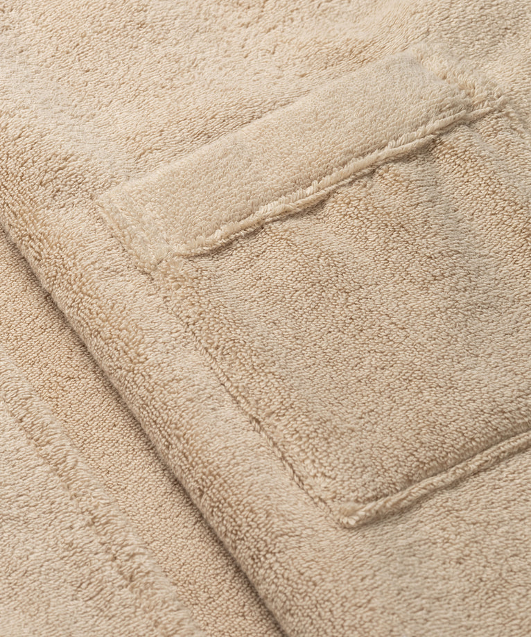 Bathrobe zero-twist cotton | Latte