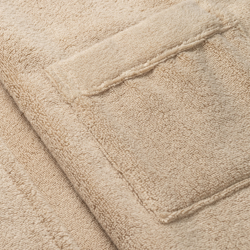 Bathrobe zero-twist cotton | Latte