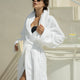 Bathrobe zero-twist cotton | White