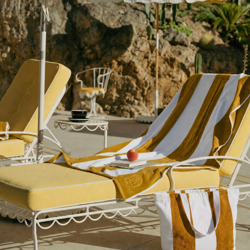 DOUXE Beach Bag Mustard