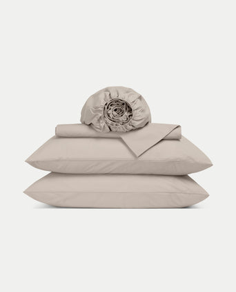 Duvet Cover Set & Fitted Sheet Percale | Latte Duvet Cover Set & Fitted Sheet Percale | Latte