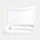 Duvet Cover Set Egyptian Cotton Percale 400TC | Carmel White
