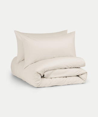 Duvet Cover Set Egyptian Cotton Percale 400 TC | Chalk White Duvet Cover Set Egyptian Cotton Percale 400 TC | Chalk White