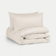 Duvet Cover Set Egyptian Cotton Percale 400 TC | Chalk White