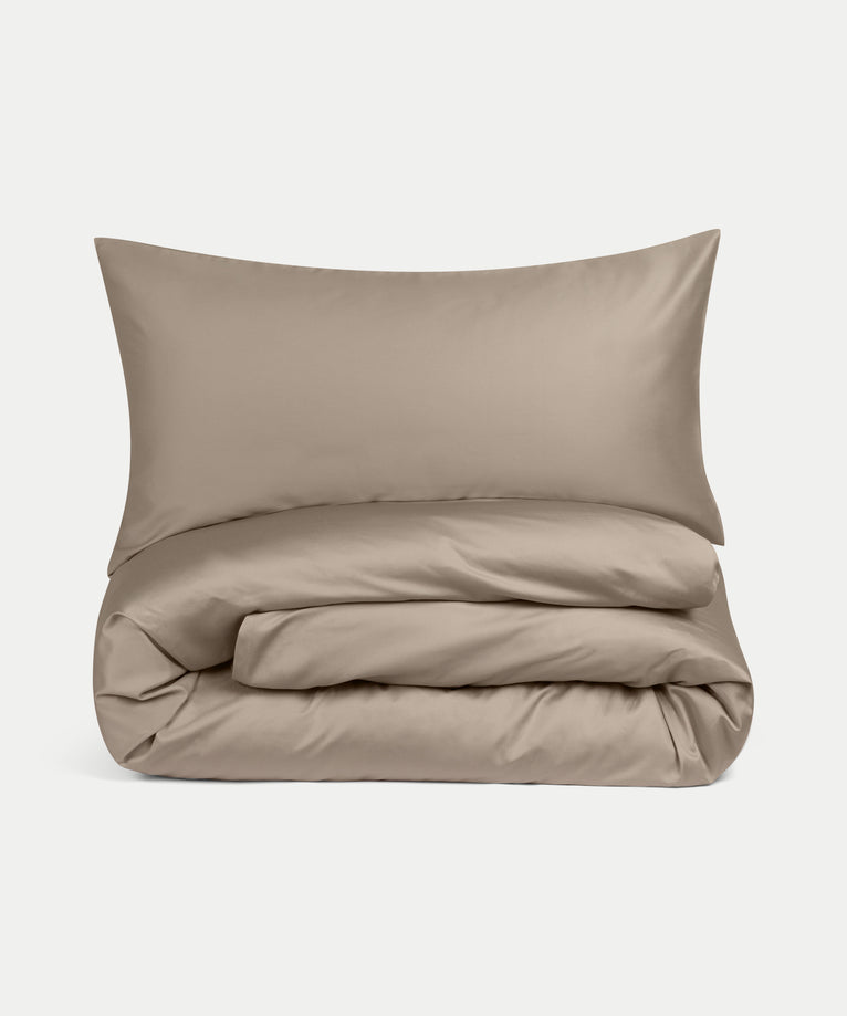 Duvet Cover Set Egyptian Cotton Sateen 400 TC | Champagne