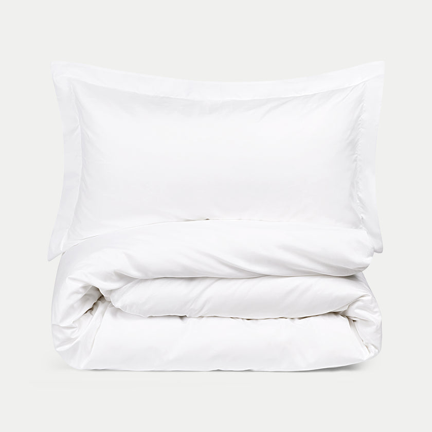 Conservatorium Hotel Duvet Cover Set Egyptian Cotton Percale 400TC | White