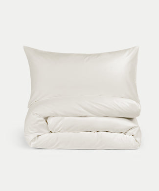 Duvet Cover Set Egyptian Cotton Sateen 400 TC | Cream Duvet Cover Set Egyptian Cotton Sateen 400 TC | Cream