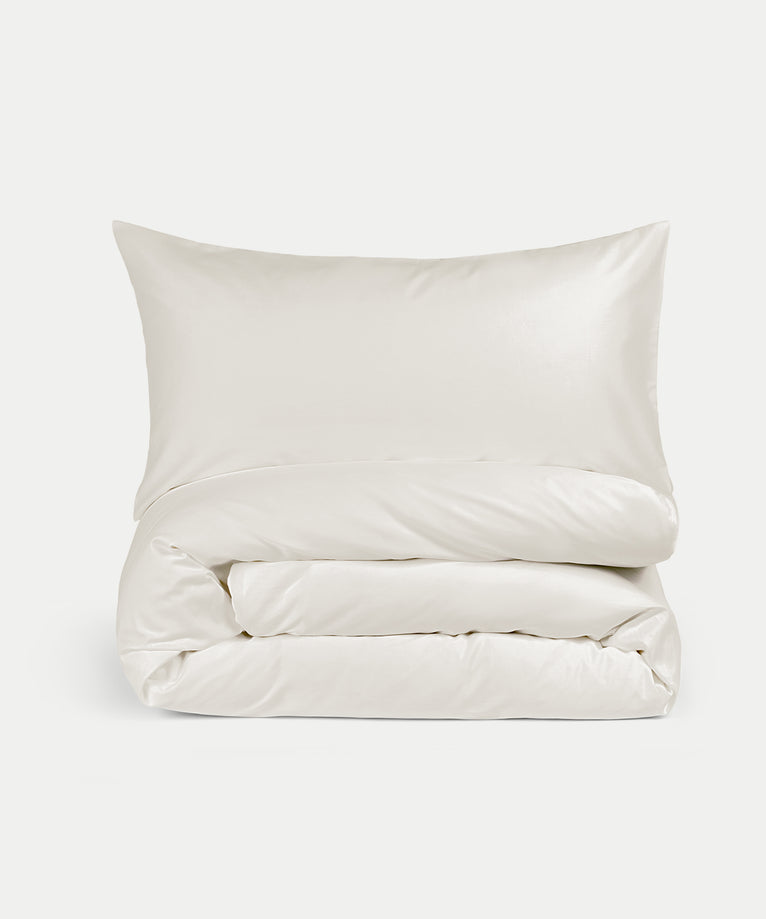 Duvet Cover Set Egyptian Cotton Sateen 400 TC | Cream