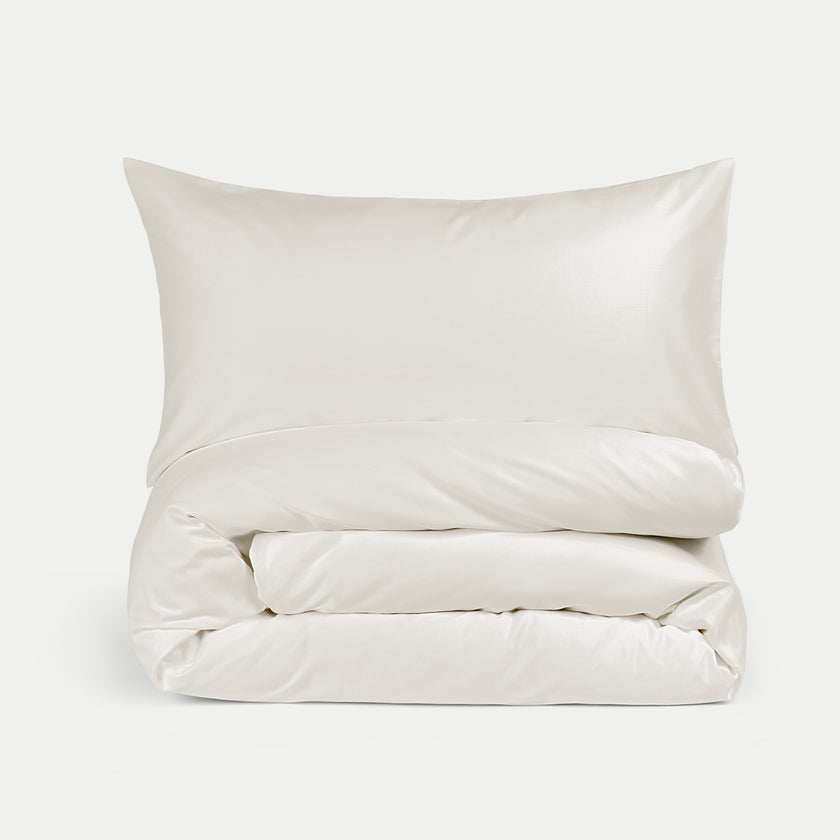 Duvet Cover Set Egyptian Cotton Sateen 400 TC | Cream