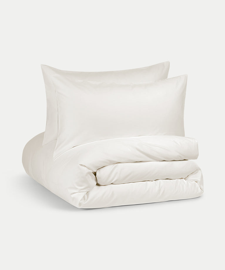 Duvet Cover Set Egyptian Cotton Sateen 400 TC | Cream