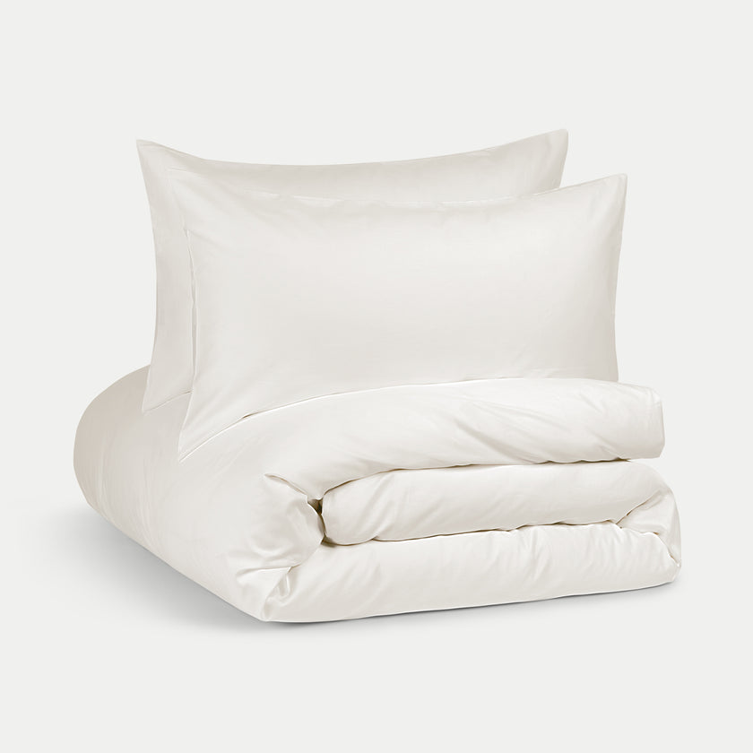 Duvet Cover Set Egyptian Cotton Sateen 400 TC | Cream