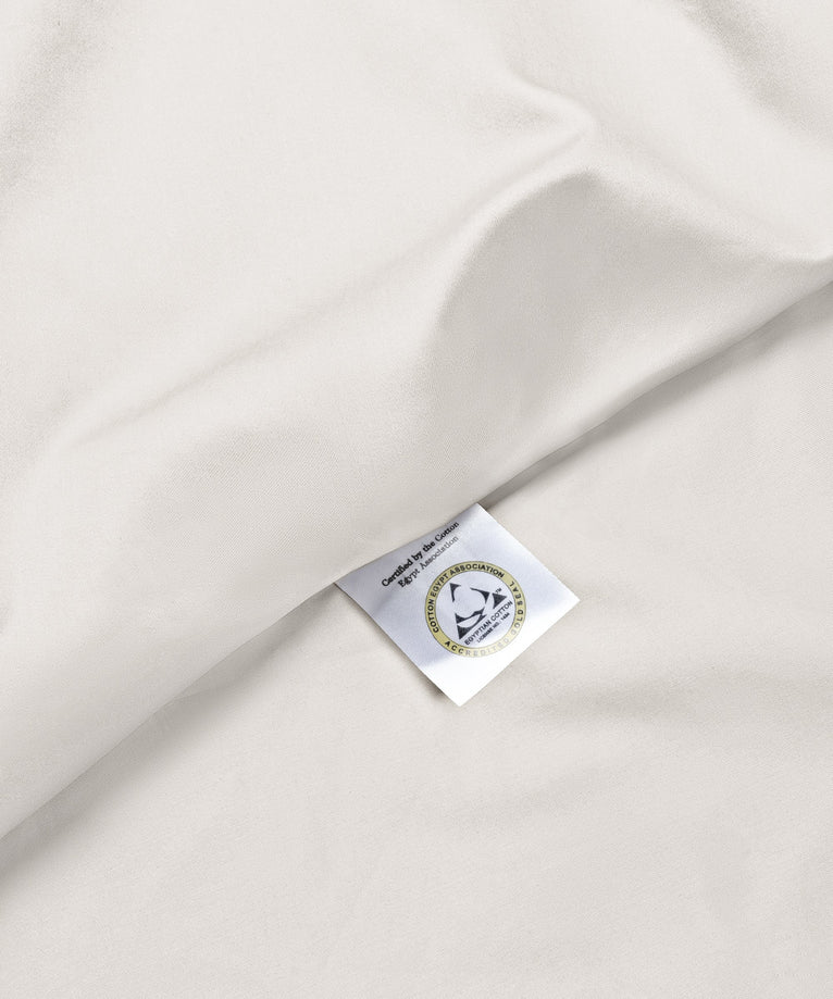 Duvet Cover Set + Fitted Sheet Egyptian Cotton Sateen | Cream
