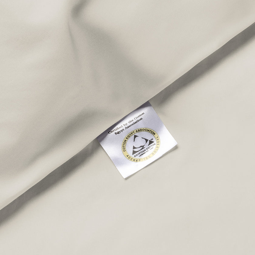 Kids Duvet Cover Egyptian Cotton Percale 400TC Greige - Petit Hôtel