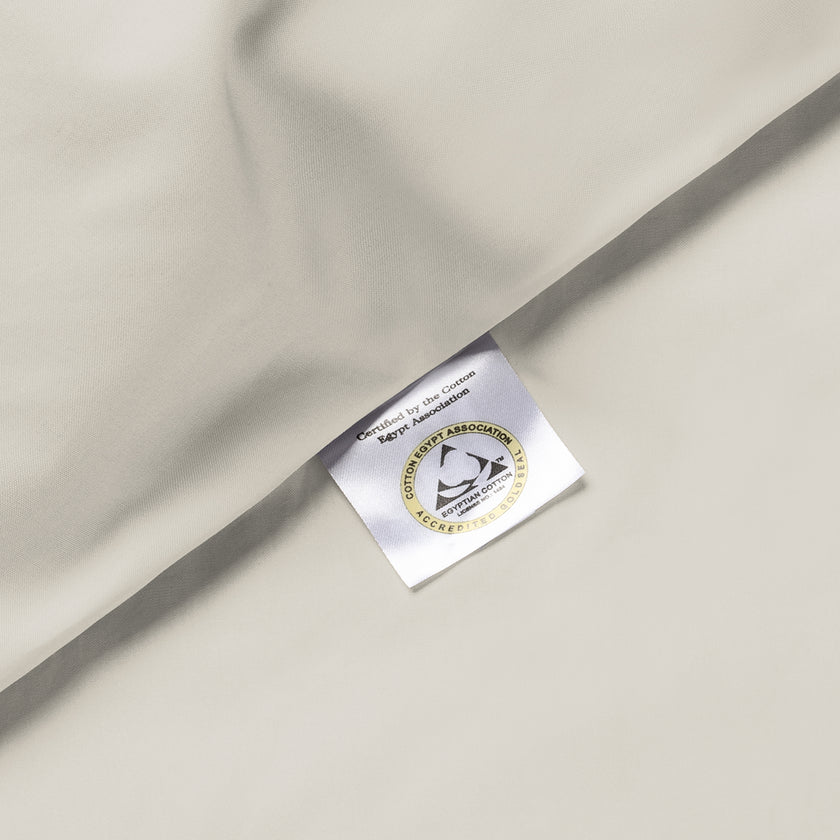 Duvet Cover Set Egyptian Cotton Percale 400TC | Greige