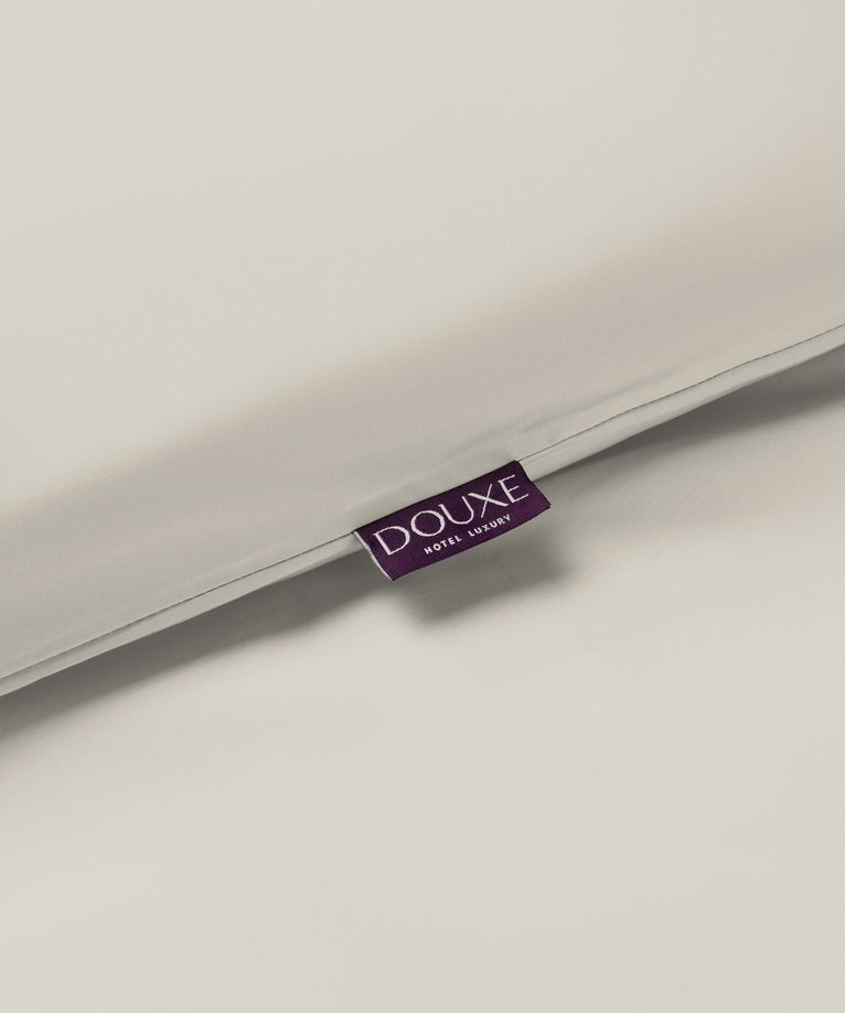 Kids Duvet Cover Egyptian Cotton Percale 400TC Greige - Petit Hôtel