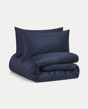 Duvet Cover Set Egyptian Cotton Sateen 400 TC | Harbour Blue Duvet Cover Set Egyptian Cotton Sateen 400 TC | Harbour Blue