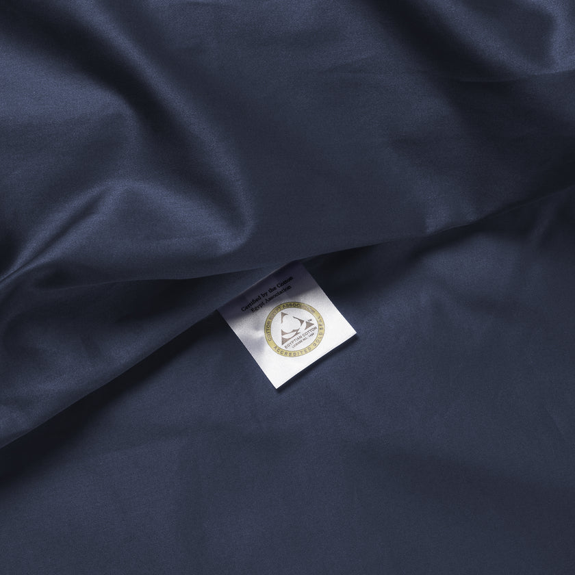 Pillowcase Egyptian Cotton Sateen 400TC | Harbour Blue