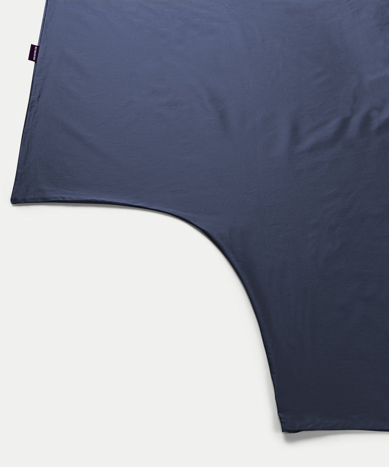 Duvet Cover Set & Fitted Sheet Sateen | Harbour Blue