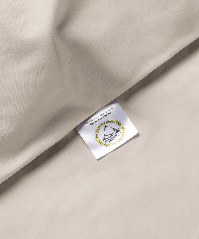 Duvet Cover Set Egyptian Cotton Percale 400 TC | Latte