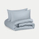 Duvet Cover Set Egyptian Cotton Sateen 400 TC | Misty Blue