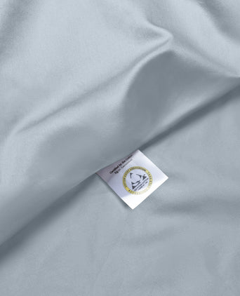 Duvet Cover Set Egyptian Cotton Sateen 400 TC | Misty Blue Duvet Cover Set Egyptian Cotton Sateen 400 TC | Misty Blue