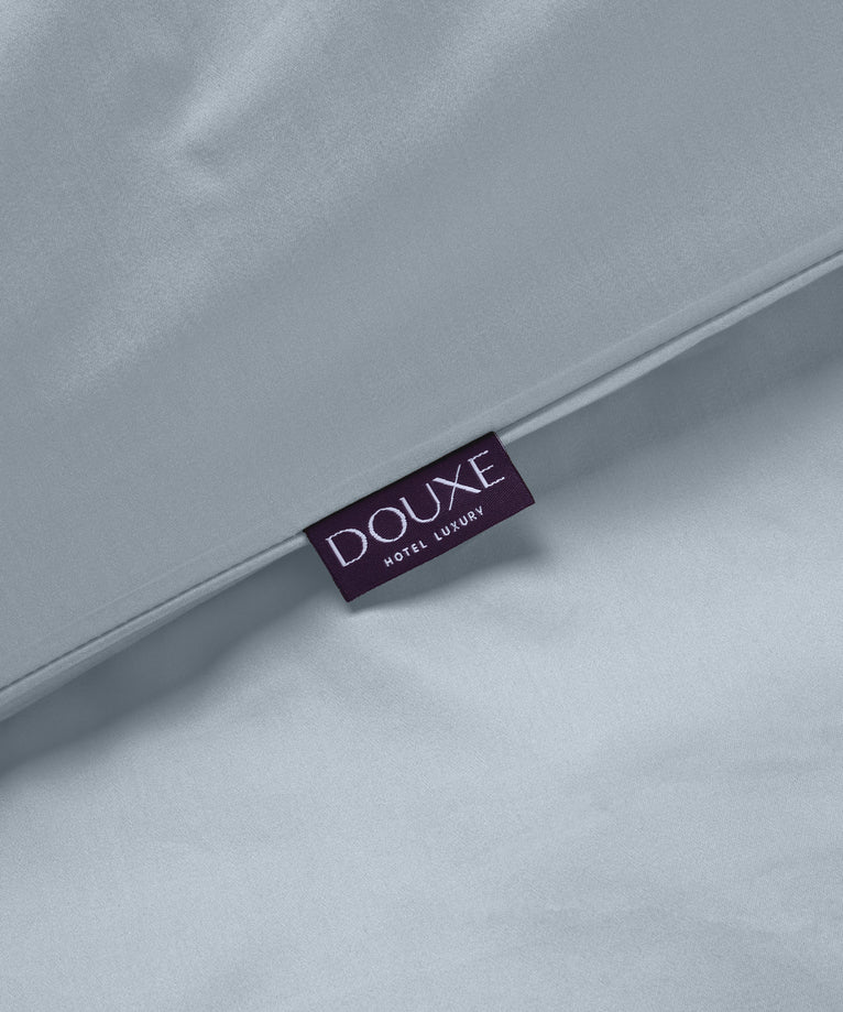 Duvet Cover Set Egyptian Cotton Sateen 400 TC | Misty Blue