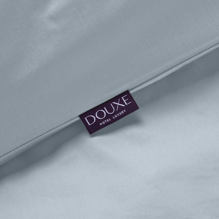 Duvet Cover Set Egyptian Cotton Sateen 400 TC | Misty Blue