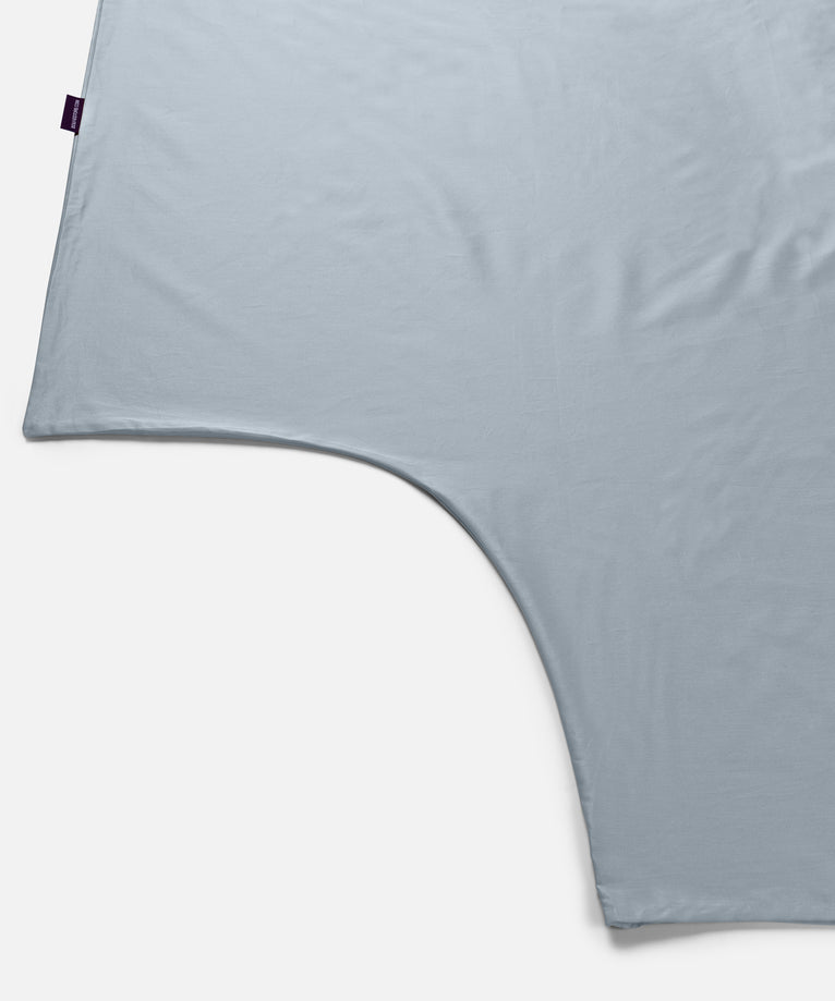 Duvet Cover Set Egyptian Cotton Sateen 400 TC | Misty Blue