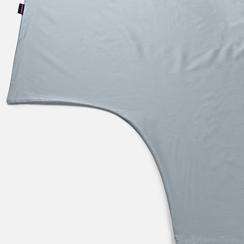 Duvet Cover Set Egyptian Cotton Sateen 400 TC | Misty Blue
